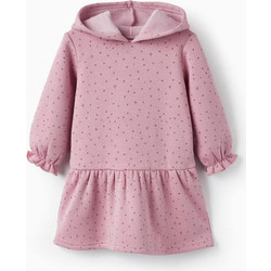 Φόρεμα μπεμπέ φούτερ κορίτσι ZIPPY-31055895030-PINK
