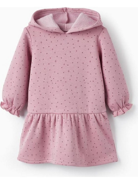 Φόρεμα μπεμπέ φούτερ κορίτσι ZIPPY-31055895030-PINK