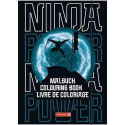 Μπλοκ Ζωγραφικής Brunnen Ninja Με Εικόνες & Αυτοκόλλητα
