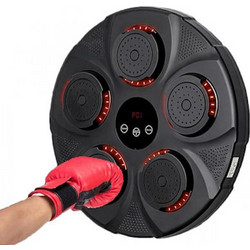 Επιτοίχια Συσκευή Προπόνησης Πυγμαχίας Bluetooth Μαύρη 40x40cm 211187 - OEM