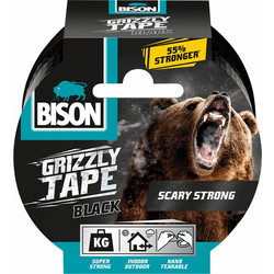 BISON GRIZZLY TAPE - ΤΑΙΝΙΑ ΕΠΙΣΚΕΥΑΣΤΙΚΗ ΥΦΑΣΜΑΤΙΝΗ ΜΑΥΡΗ 10m 27958