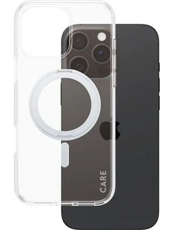 Θήκη Apple iPhone 16 Pro Max - PanzerGlass MagSafe Kickstand Case - Transparent with Black Stand