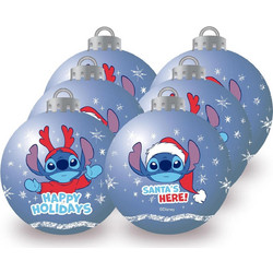 Disney: Lilo & Stitch - Blue Σετ Χριστουγεννιάτικα Στολίδια (6 τεμάχια)