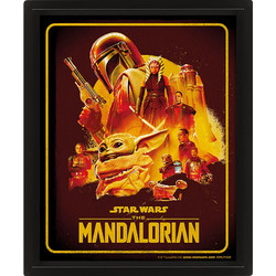 Star Wars The Mandalorian S2 (Montage) 3D Lenticular Framed Print - EPPL71532