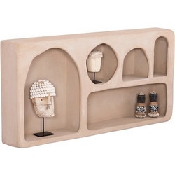 Homemarkt ΡΑΦΙ ΤΟΙΧΟΥ ΣΕΙΡΑ SANTORINI HM18063.02 MDF ΣΕ ΚΑΦΕ 120x18x60Υεκ