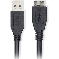 Καλώδιο Nedis Cable USB 3.2 (M) to USB Micro-B (M) 0.5m Black