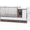 Lorelli MiniMax New Πολυμορφική Κούνια για Στρώμα 60x120cm Walnut White 10150500026A