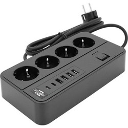 Πολύπριζο 4 θέσεων με θύρες USB - KOS-27013EU - 270131