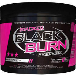 Stacker2 Black Burn Micronized Fruit Punch Συμπλήρωμα Διατροφής 300gr