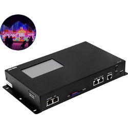 GLOBOSTAR(R) 90145 SEEKWAY SN-510 MATRIX Pixel Addressable RGB/RGBW Master Controller AC 100-240V IP20 - DMX512 + Ethernet + SD Card + Έως 300000 Channels + Έως 154 Channel Controllers - M28.5xΠ15.6xΥ