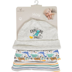 Baby hats Kay blue 3pcs