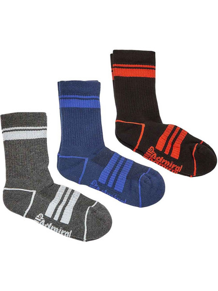 ΠΑΙΔΙΚΕΣ ΑΘΛΗΤΙΚΕΣ ΚΑΛΤΣΕΣ UNISEX ΠΑΚΕΤΟ 3 ΖΕΥΓ. W24 ADMIRAL KENTO JR 2921530003 52 - NAVY-ΓΚΡΙ-ΜΑΥΡΟ