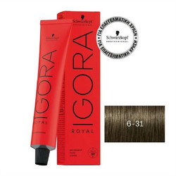 Schwarzkopf Professional Igora Royal 6-31 Μόνιμη Βαφή Μαλλιών 60ml