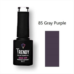 Trendy Soak Off 85 Gray Purple Ημιμόνιμο Βερνίκι Νυχιών 6ml