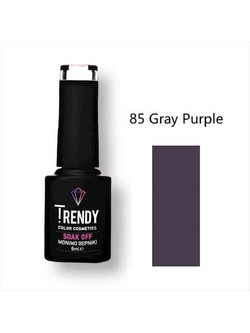 Trendy Soak Off 85 Gray Purple Ημιμόνιμο Βερνίκι Νυχιών 6ml