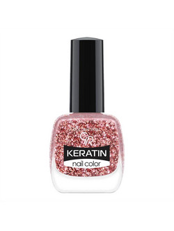 Golden Rose Keratin Nail Color 408 Glitter Βερνίκι Νυχιών 10.5ml