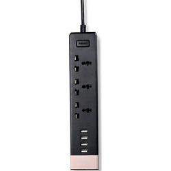 Remax RU-S2 Πολύπριζο 3 Θέσεων με USB - Μαύρο