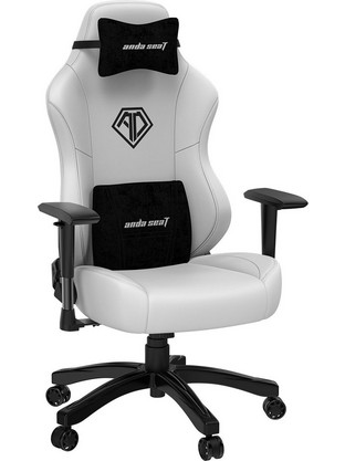 Anda Seat Phantom 3 Large Καρέκλα Gaming Δερματίνης με Ρυθμιζόμενα Μπράτσα Λευκή