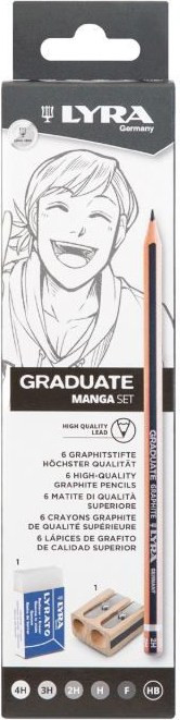 Lyra Mολύβια Grand Manga Graphite Set 8 τμχ (001174080)
