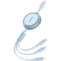 Καλώδιο Foneng X113 3-σε-1 1.1M μπλε X113 blue