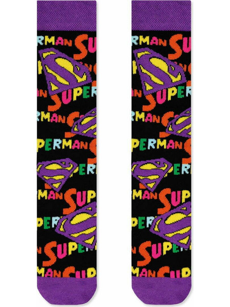 Κάλτσα Βαμβακερή με Σχέδια Superman DC