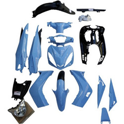 Κουστουμι Yamaha Crypton 135 baby blue (μπλε σιελ) με φαναρι STRONG