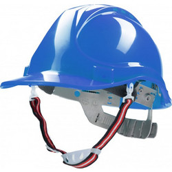 BORMANN Pro BPP2431 Κράνος Προστασίας ABS Μπλε,Αεριζόμενο με Υφασμάτινους Ιμάντες 6 θέσεων