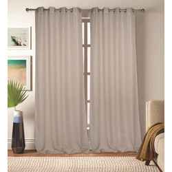 Kipper Κουρτίνα με Τρουκς 140x260 Lisa Beige