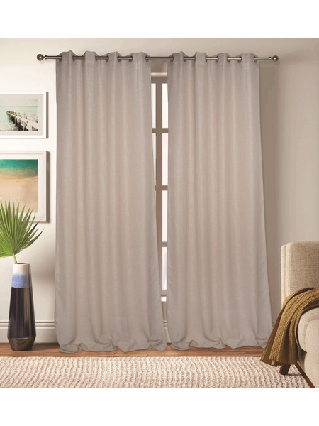 Kipper Κουρτίνα με Τρουκς 140x260 Lisa Beige