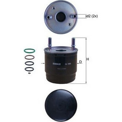 Φίλτρο καυσίμου KNECHT KL1002D