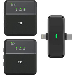 Dual SX32 Double Σετ 2 Ασύρματα Πυκνωτικά Μικρόφωνα Πέτου USB-C / Lightning