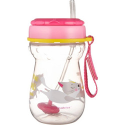 Canpol Babies Κύπελλο με Καλαμάκι Pink 350ml
