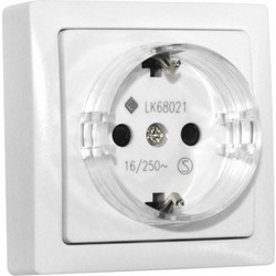 Πρίζα Σούκο 16Α Λευκό Επίτοιχη 13-35501223 Lumen-13-35501223-Λευκό 13-35501223