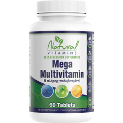 Natural Vitamins Mega Multivitamin 60 Ταμπλέτες
