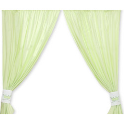 Curtains for baby room- Little Prince/Princess green