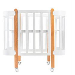 Ingvart Anti-Reflux Nika Καφέ Κούνια για Στρώμα 60x120cm Λευκή