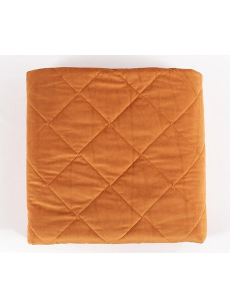 Linea Βελούδινο Σετ Κουβερλί ORANGE 235x240εκ