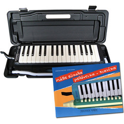 HOHNER Student 32 Black Μελόντικα με Μέθοδο Εκμάθησης Bundle