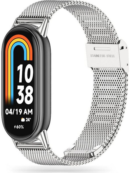Tech-Protect Milaneseband Λουράκι Μεταλλικό Silver (Xiaomi Mi Smart Band 8 / 8 NFC / 9 / 9 NFC)