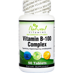 Natural Vitamins B-100 Complex 50 Ταμπλέτες