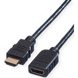 VALUE HDMI High Speed Cable + Ethernet M/F 2m