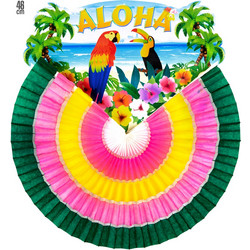 ΔΙΑΚΟΣΜΗΤΙΚΟ PAPER FAN ΠΟΛΥΧΡΩΜΗ ALOHA 46EK