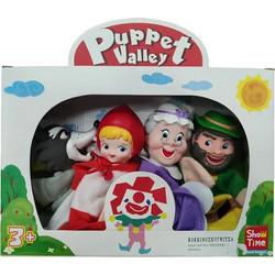 Argy Toys Σετ Μαριονέτες Κουκλοθέατρου Κοκκινοσκουφίτσα