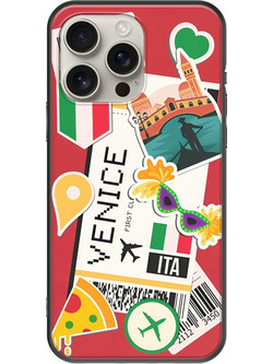 Θήκη Ticket To Venice iPhone 16 Pro Black TPU (Μαύρη Σιλικόνη)