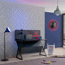 Γραφείο GAMING 140x60x121 cm χρ.ΑΝΘΡΑΚΙ/ΜΑΥΡΟ κωδ. 0552-4DEGA140BL