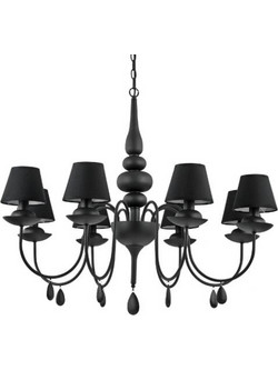 IDEAL LUX 8ΦΩΤΟΣ ΠΟΛΥΕΛΑΙΟΣ ΜΕΤΑΛΛΙΚΟΣ ΜΑΥΡΟΣ BLANCHE SP8 111896