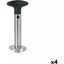 Κόπτης Percutti Ανανάς Μαύρο Ασημί Χάλυβας 9,6 x 9,4 x 24,5 cm (4 Μονάδες)