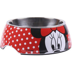 Ταΐστρα σκύλων Minnie Mouse μελαμίνη 410 ml Πολύχρωμο πολυεστέρας Μέταλλο