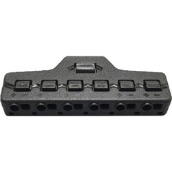 Splitter block TOOL-0095 για LED καλωδιοταινίες, 6-port, μαύρο TOOL-0095