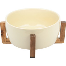 Estia ESTIA ΣΑΛΑΤΙΕΡΑ ALLURE 28cm ΜΕ ΒΑΣΗ IVORY